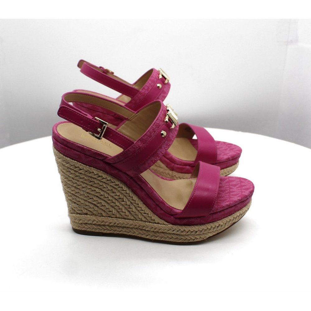 Michael Michael Kors Women's Farrah Espadrille Wedge Sandals - Picture 2 of 7
